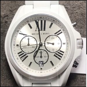 Michael Kors white Bradshaw ladies watch